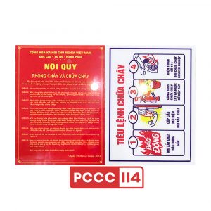 Bảng nội quy tiêu lệnh Mica